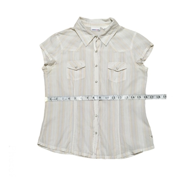 Limited Too Y2K Vintage Western Pearl Button Down Short Sleeve Shirt Size XL 16 - Picture 4 of 12